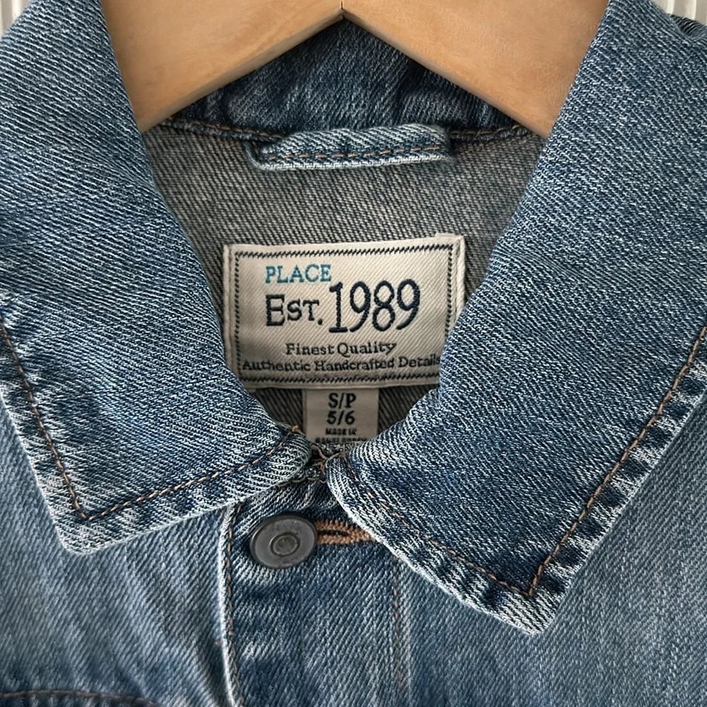 The Children's Place Boys/Unisex Basic Denim Jacket, Size S/P 5-6